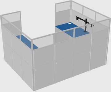 Cabine en u