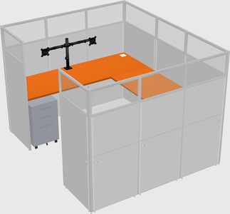 Cabine en u