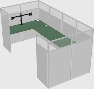 Cabine en u