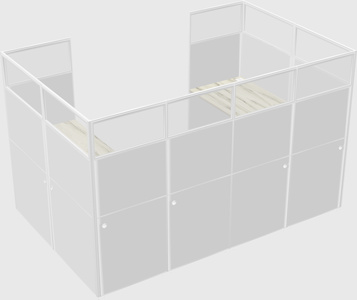 Cabine en u