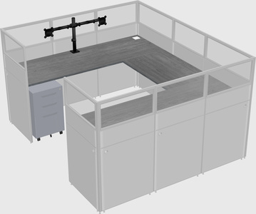 Cabine en u