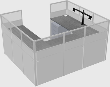 Cabine en u