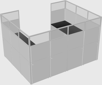 Cabine en u