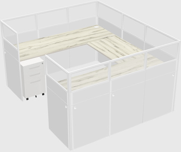 Cabine en u