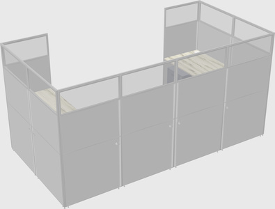 Cabine en u