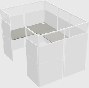 Cabine en u