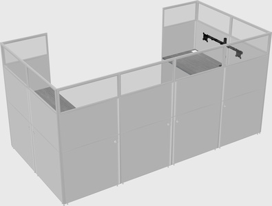 Cabine en u