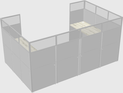 Cabine en u