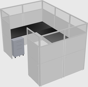 Cabine en u