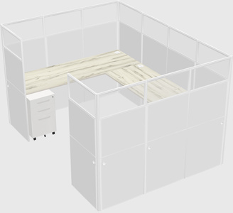 Cabine en u