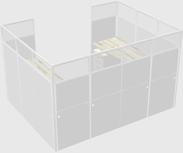 Cabine en u
