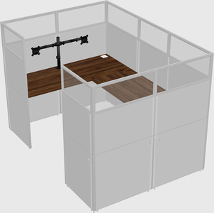 Cabine en u