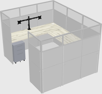 Cabine en u