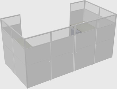 Cabine en u