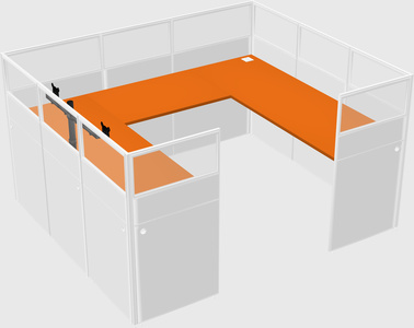 Cabine en u