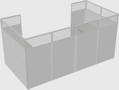 Cabine en u