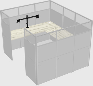 Cabine en u