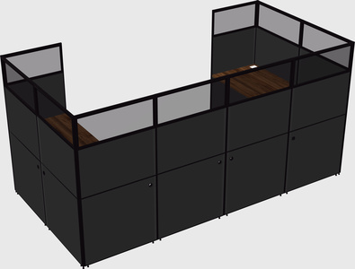 Cabine en u