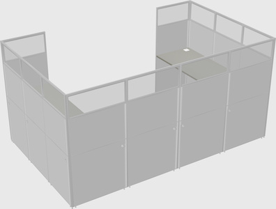 Cabine en u