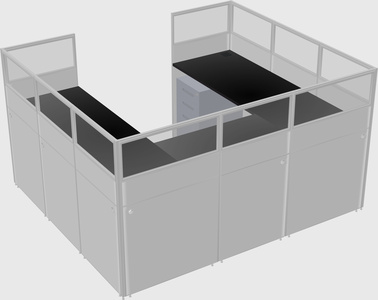 Cabine en u