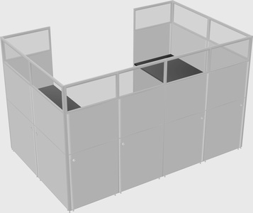 Cabine en u