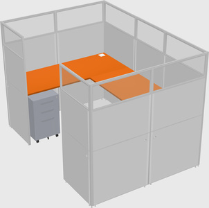 Cabine en u