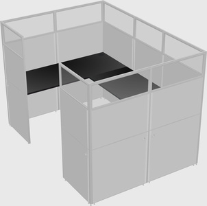 Cabine en u