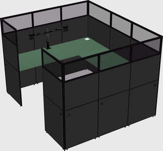 Cabine en u