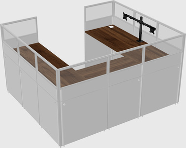 Cabine en u