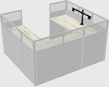 Cabine en u