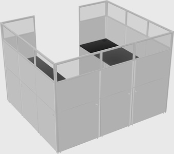 Cabine en u