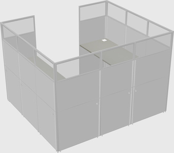 Cabine en u