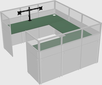Cabine en u