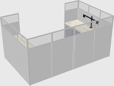 Cabine en u