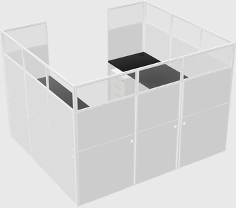 Cabine en u