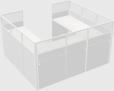 Cabine en u