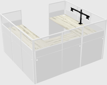 Cabine en u