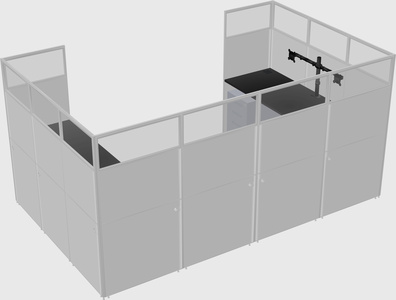 Cabine en u