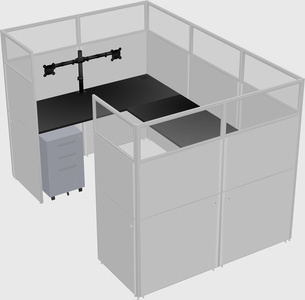 Cabine en u