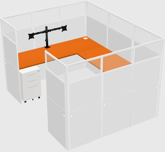 Cabine en u
