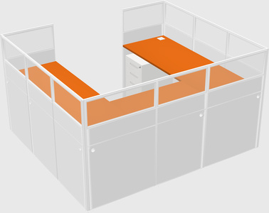 Cabine en u
