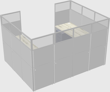 Cabine en u