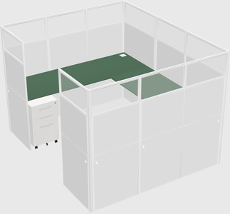 Cabine en u