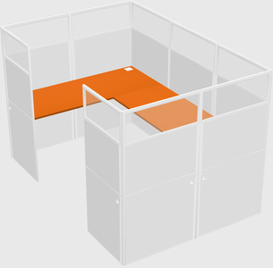 Cabine en u