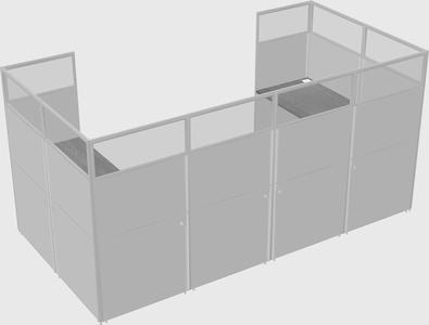 Cabine en u