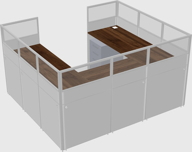 Cabine en u
