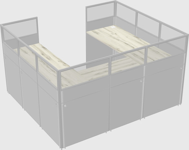 Cabine en u
