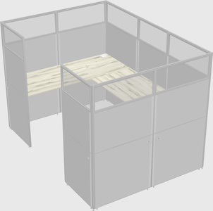 Cabine en u