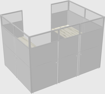 Cabine en u
