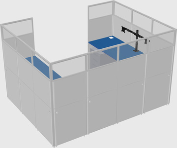 Cabine en u